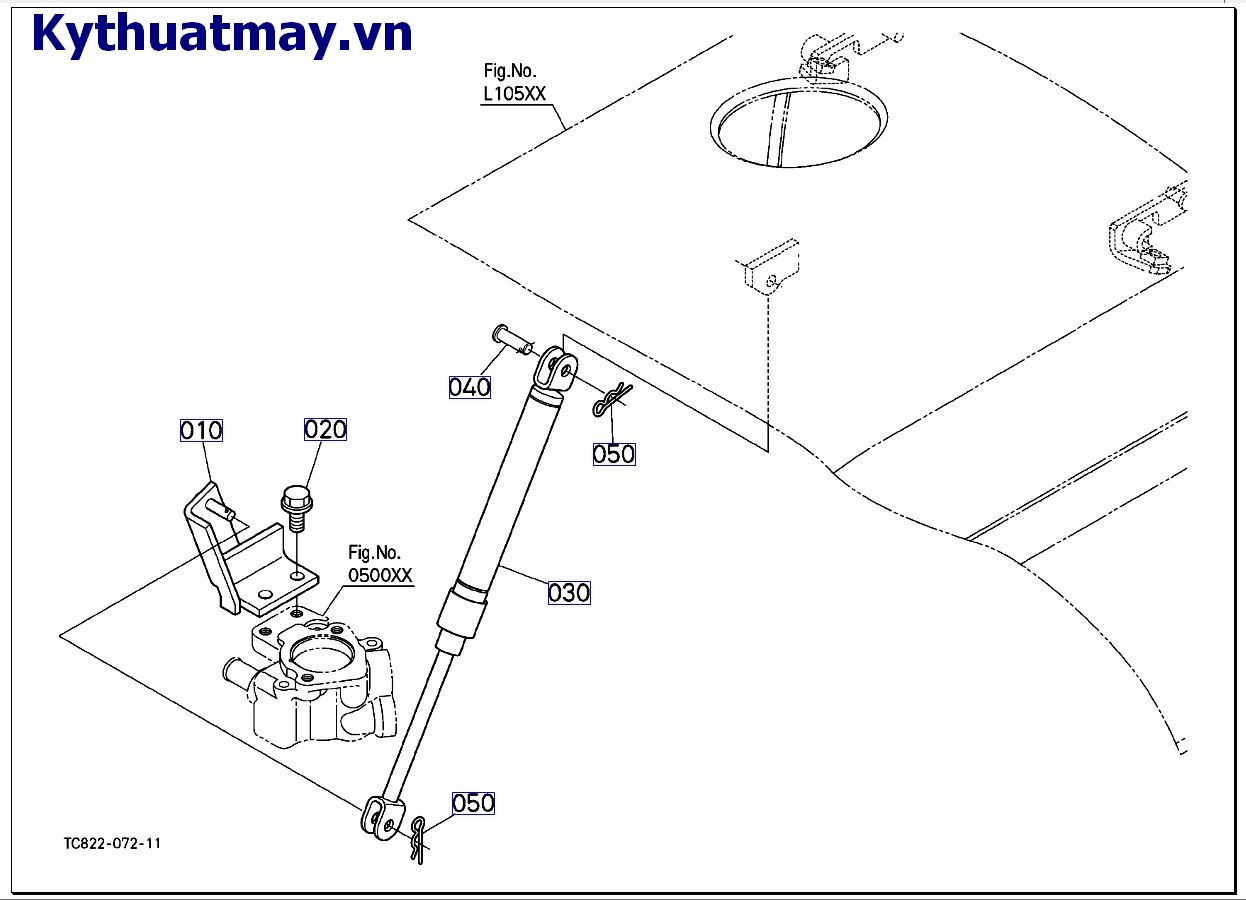 Bộ giảm sóc mui ( nắp ca bô)